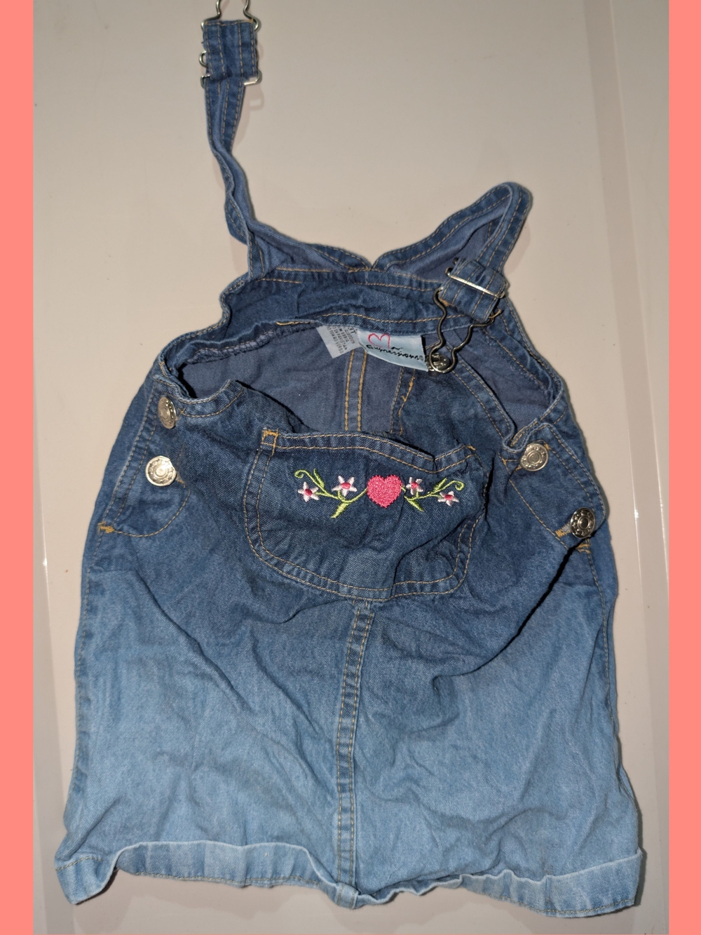 3T Expressions Denim Overall Dress